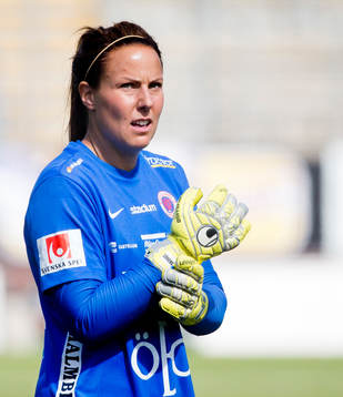 Örebros målvakt Carola Söberg