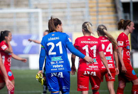 Örebros målvakt Carola Söberg