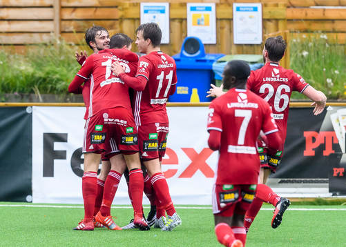 Piteåspelarna jublar