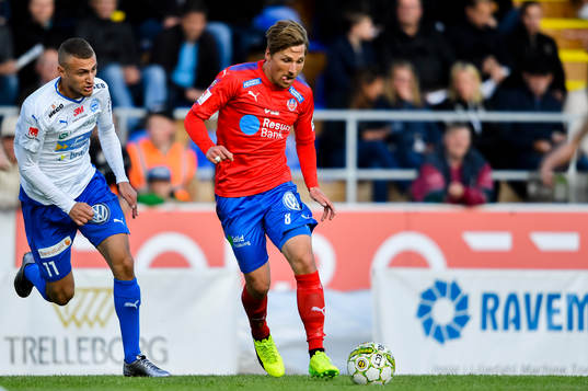 Värnamos Gentrit Citaku och Helsingborgs Martin Christensen
