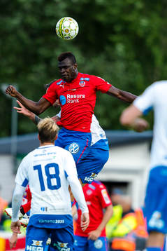 Helsingborgs Edwin Gyimah nickar