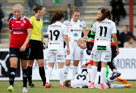 Rosengårds Anja Mittag har ont