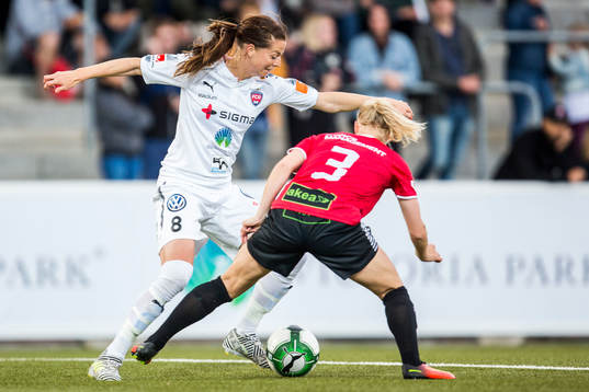 Rosengårds Lotta Schelin och LB07s Malin Winberg