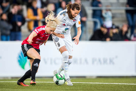 Rosengårds Lotta Schelin och LB07s Malin Winberg