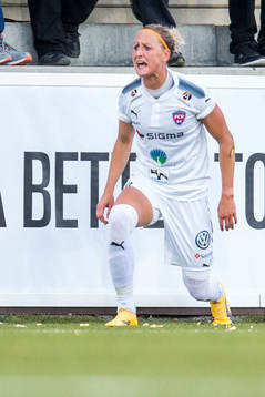 Rosengårds Sanne Troelsgaard Nielsen reagerar mot domslut
