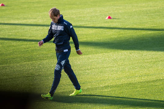 under en träningsmatch i fotboll mellan Zalgiris och  IFK