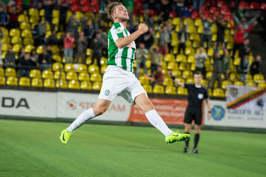 Zalgiris spelare jublar