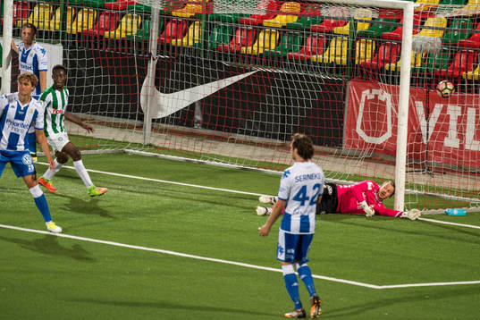under en träningsmatch i fotboll mellan Zalgiris och  IFK