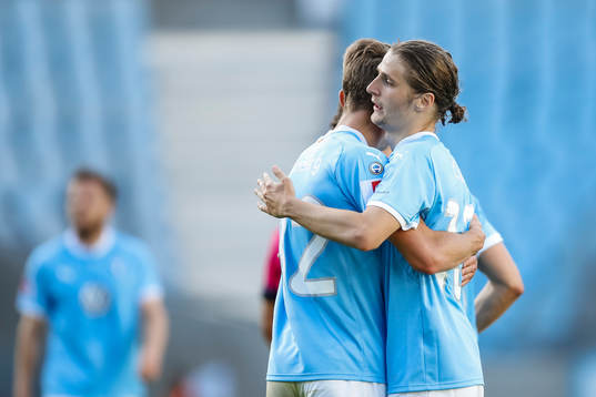Malmö FFs Pawel Cibicki jublar