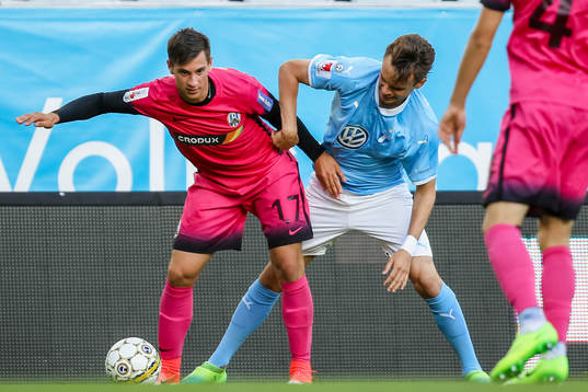 Zagrebs Matrko Babic och Malmö FFs Andreas Vindheim