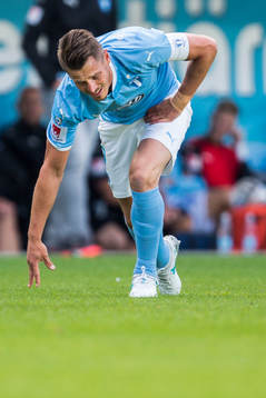 Malmö FFs Markus Rosenberg grimaserar