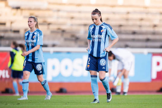 Djurgårdens Hallbera Gisladottir deppar