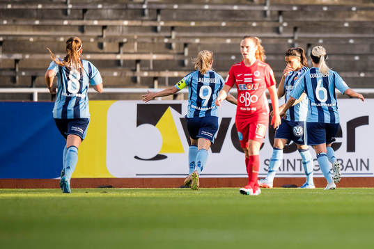 Djurgårdens Tempest-Marie Norlin jublar