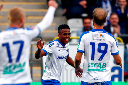 Norrköpings Niclas Eliasson jublar