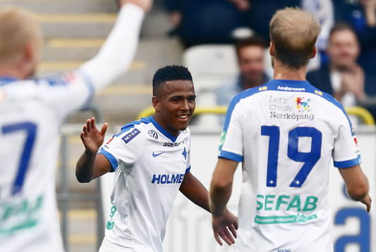 Norrköpings Niclas Eliasson jublar