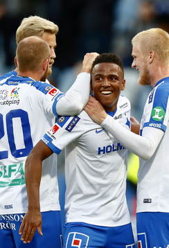 Norrköpings Niclas Eliasson jublar