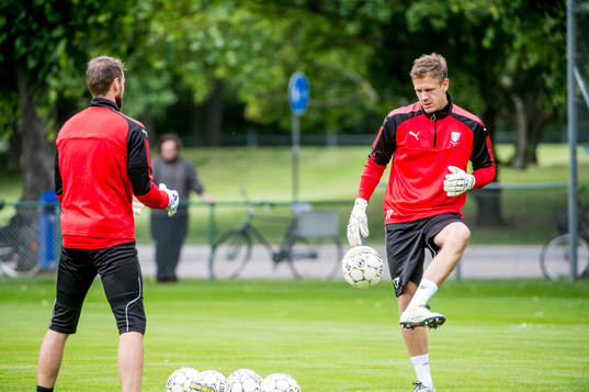 Målvakt Johan Wiland och målvakt Johan Dahlin