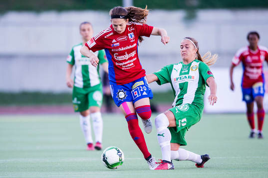Vittsjös Rachel Mercik och Hammarbys Filippa Angeldal