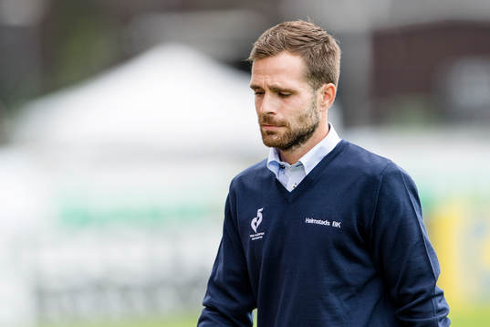 Halmstads tränare Igor Krulj före fotbollsmatchen i