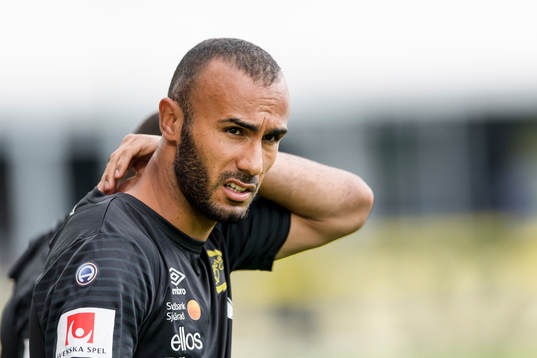 Elfsborgs Issam Jebali före fotbollsmatchen i Allsvenskan