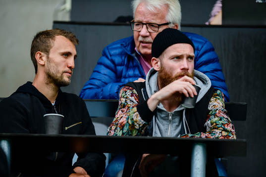Malmö FFs Magnus Wolff Eikrem och Jo Inge Berget på