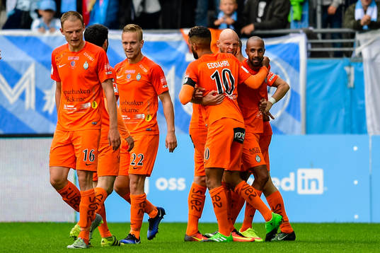 AFC Eskilstunas Ferid Ali jublar