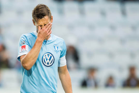 Malmö FFs Markus Rosenberg deppar