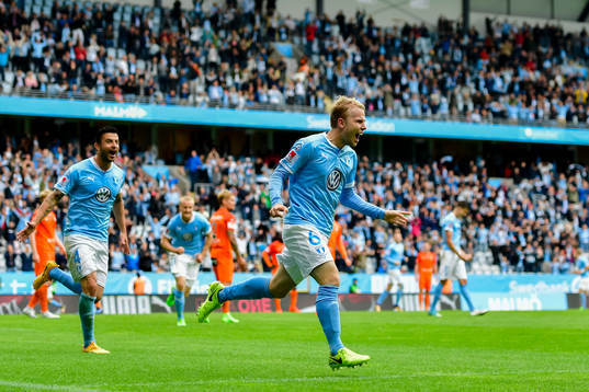 Malmö FFs Oscar Lewicki jublar