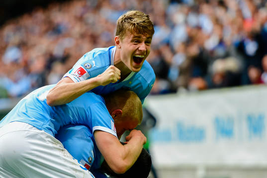 Malmö FFs Mattias Svanberg jublar