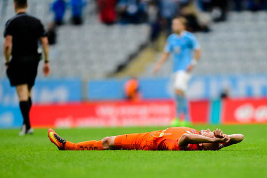 AFC Eskilstunas spelare deppar