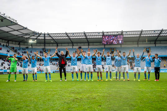 Malmö FFs spelare jublar