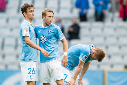 Malmö FFs Andreas Vindheim och Anton Tinnerholm