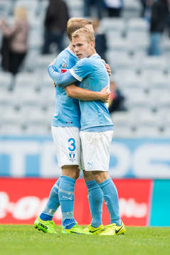 Malmö FFs Anton Tinnerholm och Oscar Lewicki