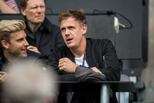 Malmö FFs nyförvärv Johan Dahlin på läktaren
