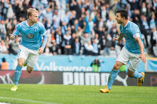 Malmö FFs Oscar Lewicki jublar