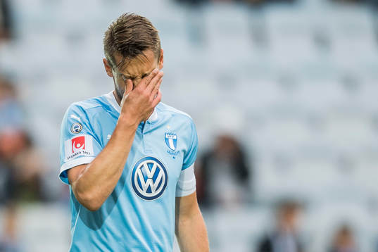 Malmö FFs Markus Rosenberg deppar