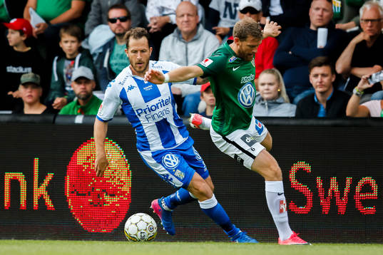 IFK Göteborgs Tobias Hysen och Jönköpings Stefan Karlsson