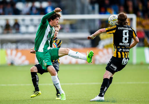 Hammarbys Romulo Cabral Pereira Pinto i en kamp mot