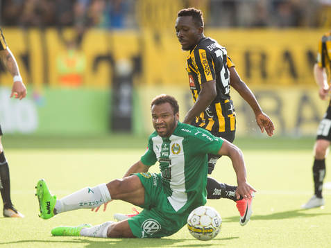 Häckens Chisom Egbuchulam fäller Hammarbys Serge-Junior