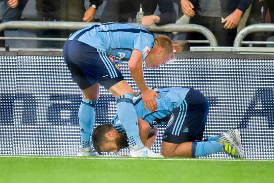 Djurgårdens Othman El Kabir jublar