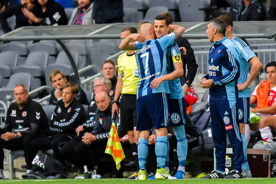 Byte mellan Djurgårdens Magnus Eriksson och Haris Radetinac