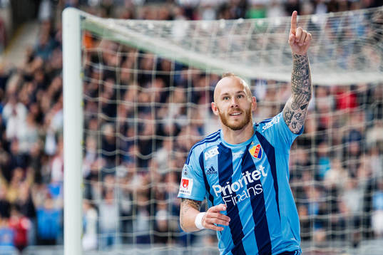 Djurgårdens Magnus Eriksson jublar