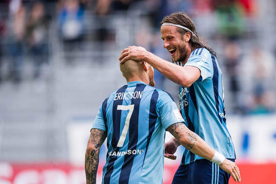 Djurgårdens Jonas Olsson jublar