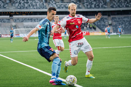 Djurgårdens Haris Radetinac och Kalmars Markus