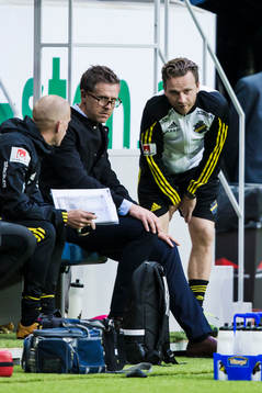 s tränare Rikard Norling och assisterande tränare Bartosz