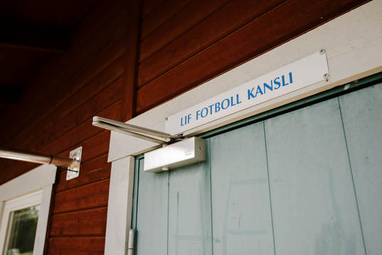Entre till LIF Fotbolls kansli på Siljansvallen
