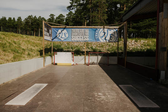 Området Drömmarnas Arena bakom Tegera Arena