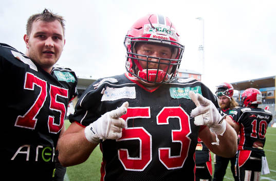 Carlstad Crusaders Marco Gudding jublar