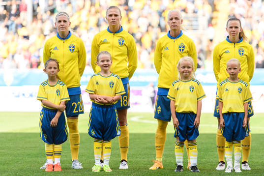 Sveriges Olivia Schough, Fridolina Rolfö, Caroline Seger