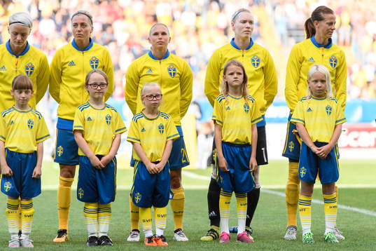 Sveriges Linda Sembrant, Jonna Andersson, målvakt Hedvig
